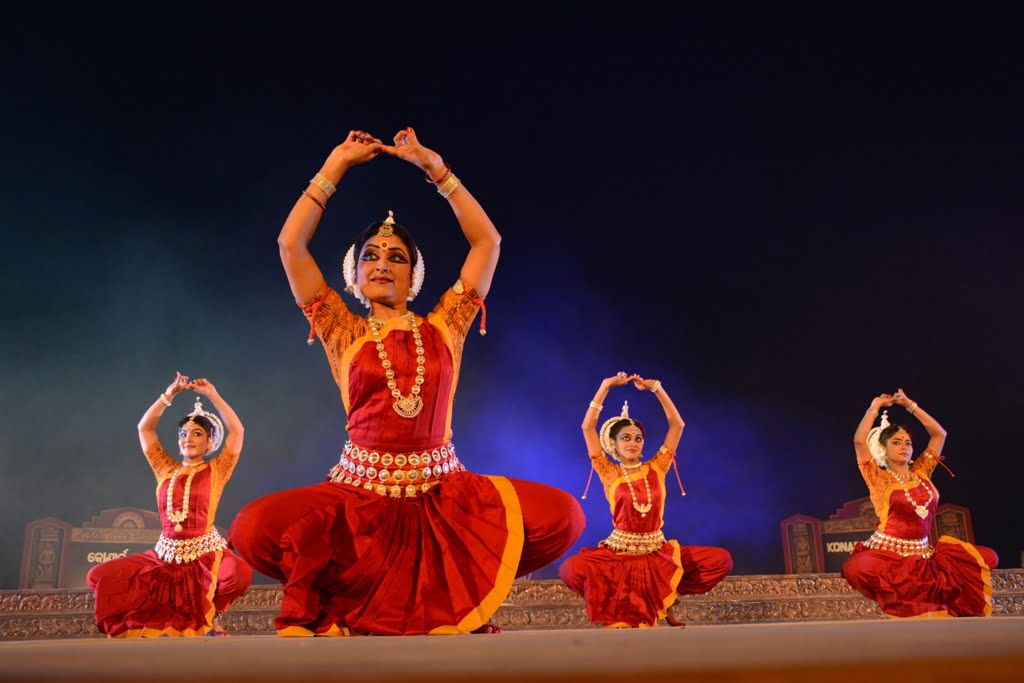 Dance drama in Odissi Ripu Parinama being staged at Konark Festival at Konark