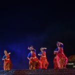 Dancers perform Kuchipudi at Konark Dance Festival at Konark