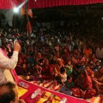 Dharmendra Pradhan campaigning at Bijepur