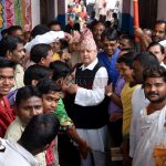 Former Nepal King visits Lingaraj temple Bhubaneswar Odisha