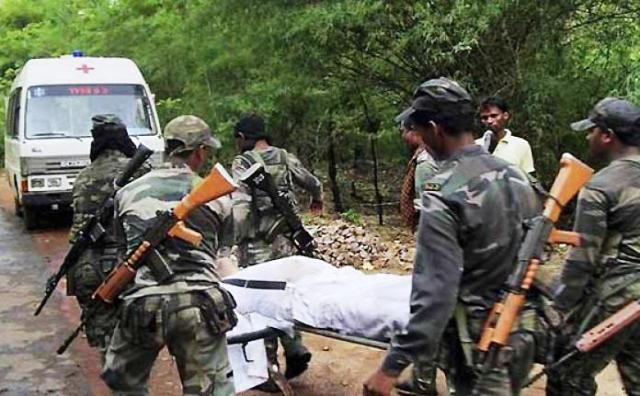 maoists blow IED on anti landline vehicle, kill 9 crpf jawans sukma chhattisgarh
