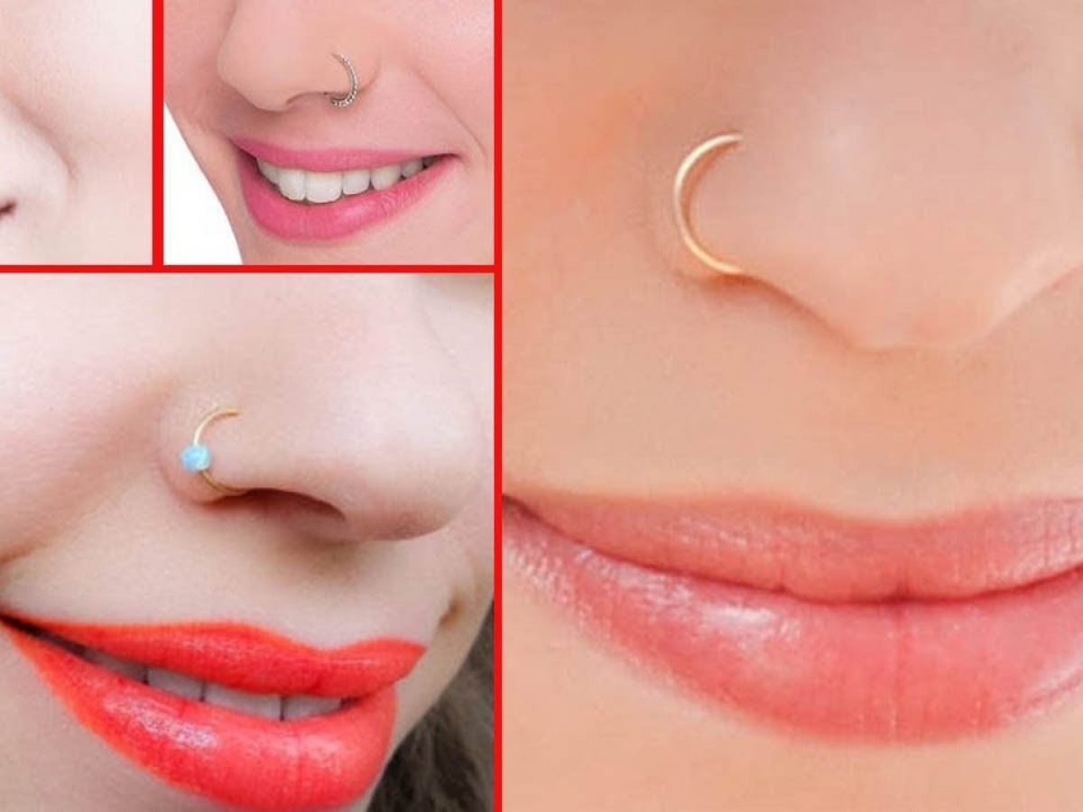 Black Nose Rings Women Nose Piercings Jewelry Hoops Nose - Temu