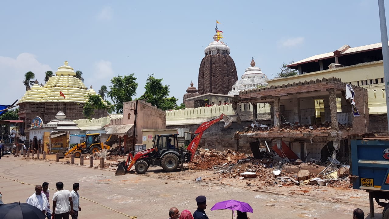 demolition drive puri jagannath