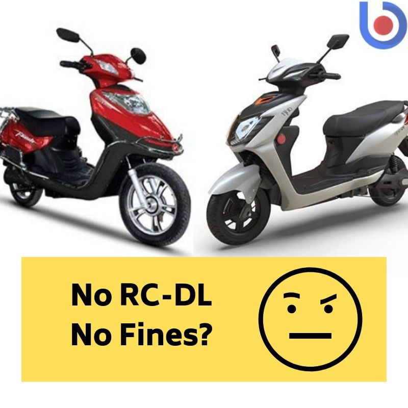 No Registration & DL electric scooters
