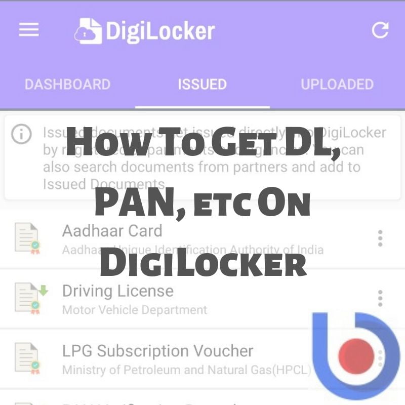 Upload DL, PAN, Education Certificates On DigiLocker (1)
