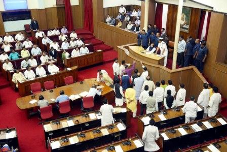 assembly proceedings stalled