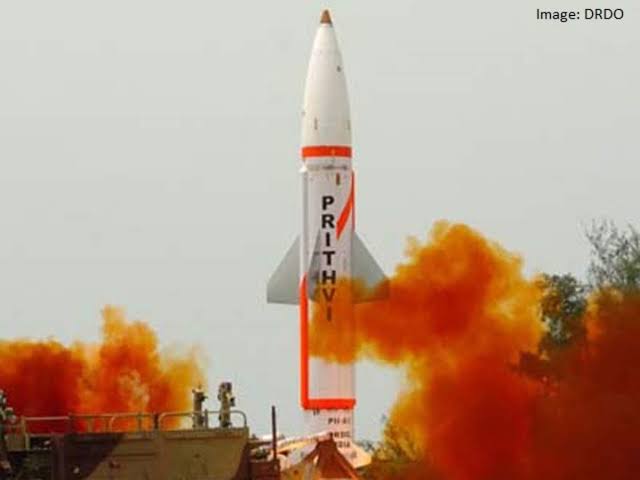 Prithvi II missile test fire