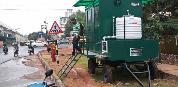 mobile toilet traffic bhubaneswar
