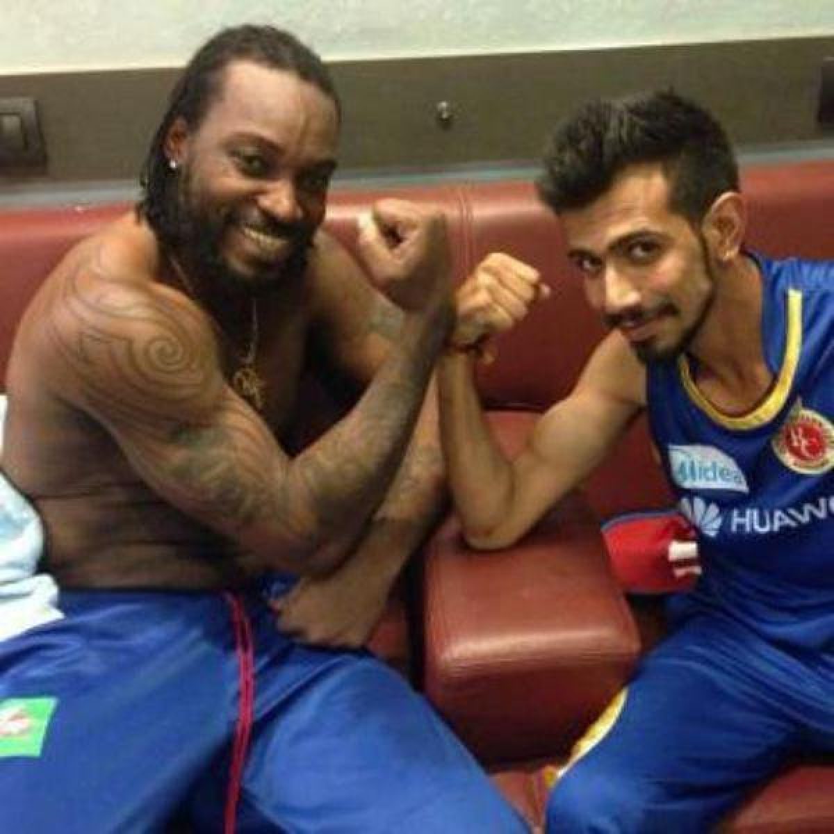 Boss and the Baby RCBs Chris Gayle and Sachin Baby are rocking Instagram   IBTimes India