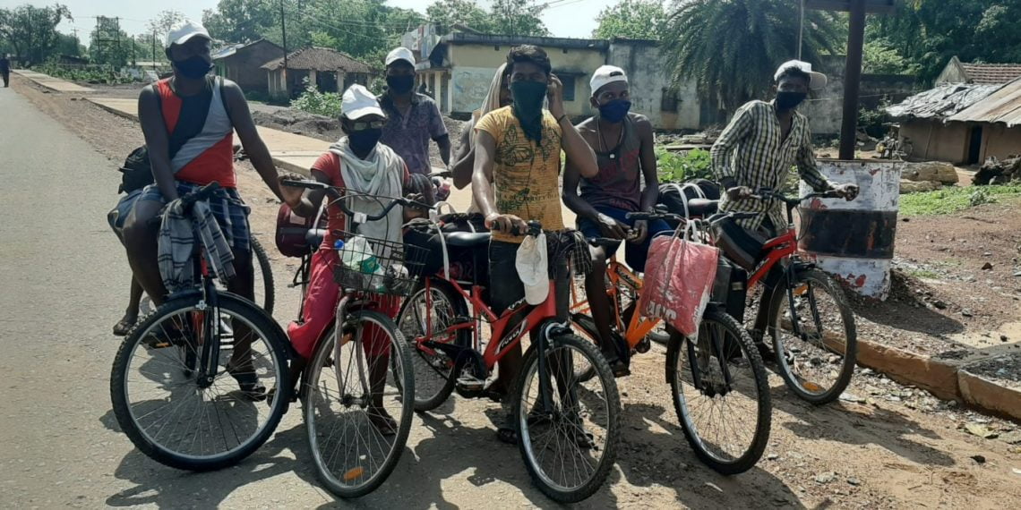 Eight Migrant Odia Workers Reached Home On Bicycles From Chennai