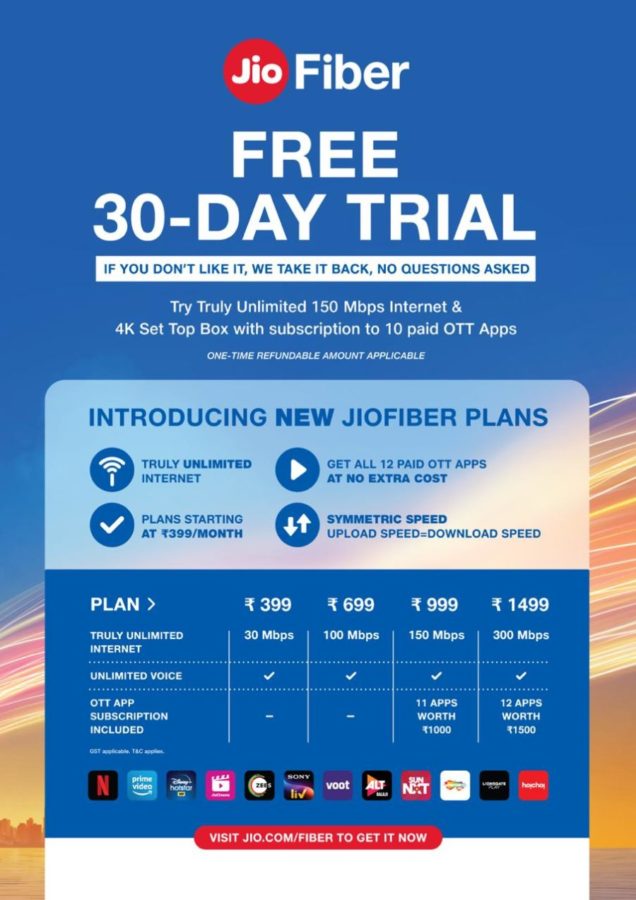 jio fiber 30 day free trial