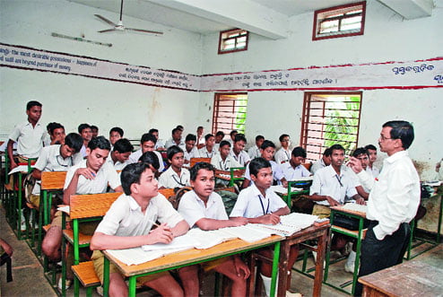 Class IX and X government schools Odisha