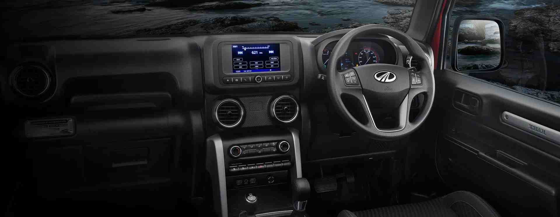 mahindra thar dashboard