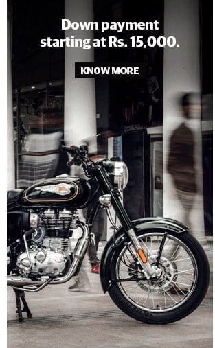 royal enfield downpayment ad