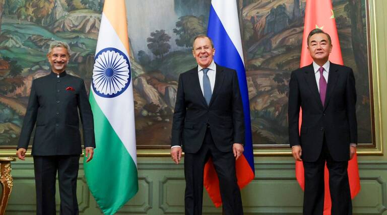 India, Russia, china ministers