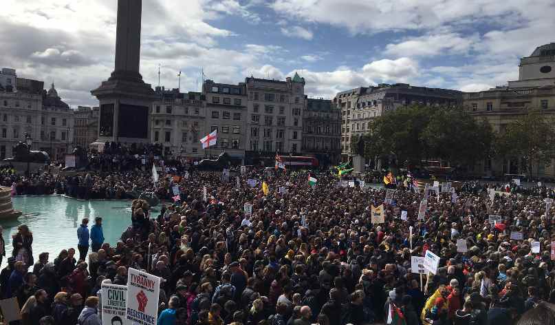 london anti lockdown protest