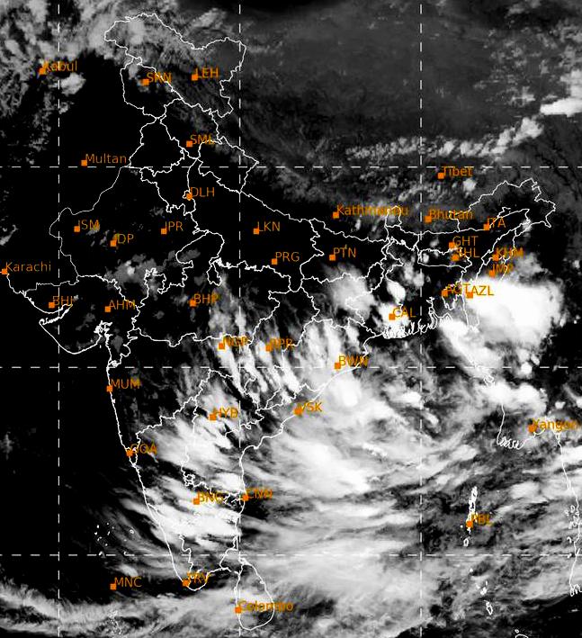 cyclonic circulation Odisha IMD