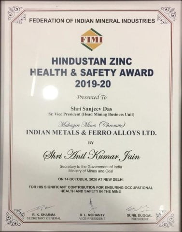 Award for IMFA mines