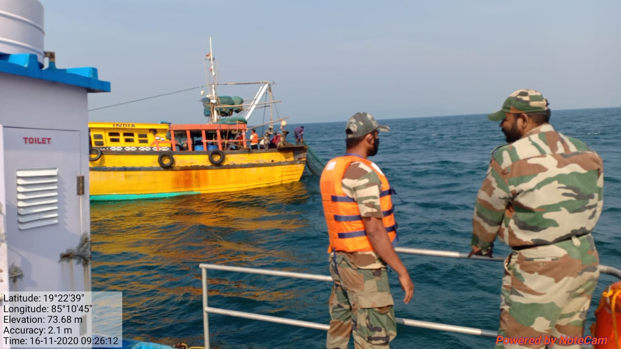 Andhra trawler seized