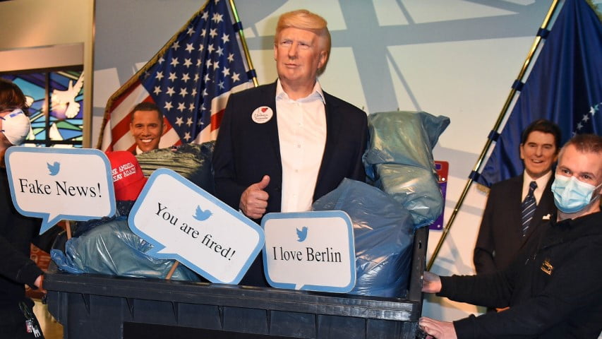Trump wax statue Madame Tussauds Berlin