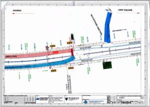 Traffic diversion at Khandagiri Square