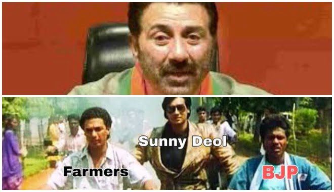 Sunny Deol diplomatic statement farmers protest trolled meme fest