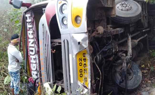 bus mishap in Rayagada and Balangir