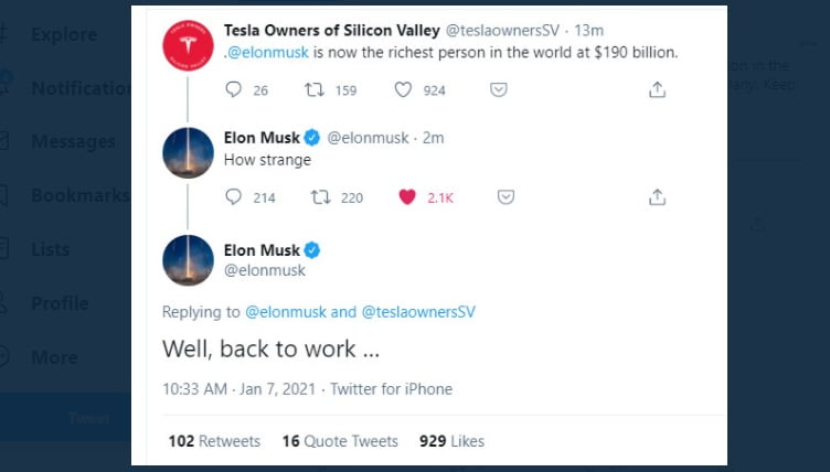 Elon Musk Beats Jeff Bezos To Become World S Richest Person How Twitter Reacted Odisha Bytes