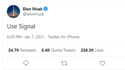 What Does Elon Musk's “Use Signal” Tweet Mean – ODISHA BYTES