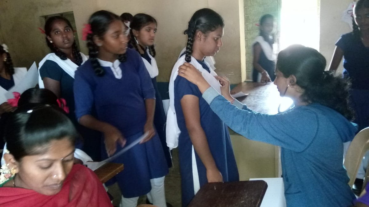 health check-up of students