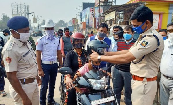 Road Safety Month: Traffic Cops Gift Helmets To Kids In Odisha's Cuttack