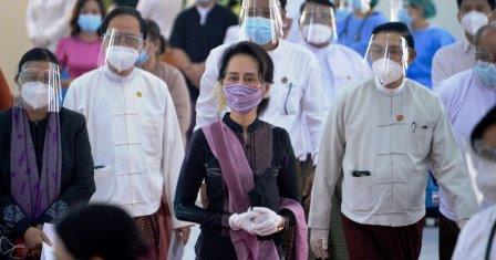 Myanmar Aung San Suu Kyi Detained