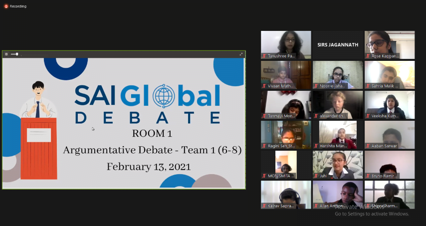 SAI international debate competition