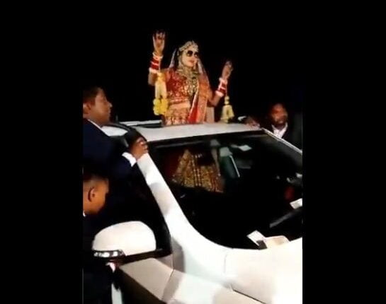 [Watch] Narrow Escape For Bride As Speeding Vehicle Crashes Into Wedding Procession