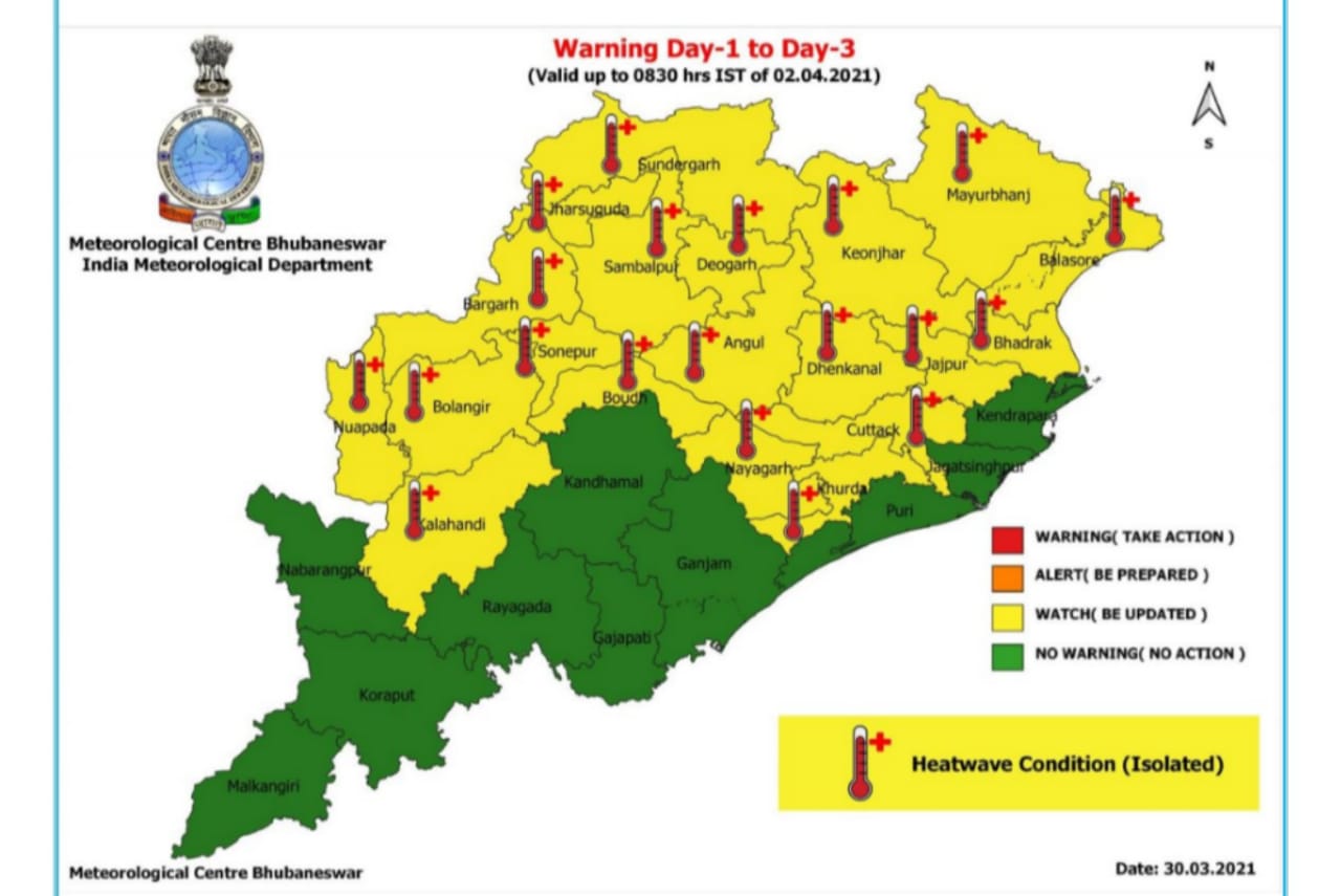 Heatwave In 20 Odisha District For 3 Days