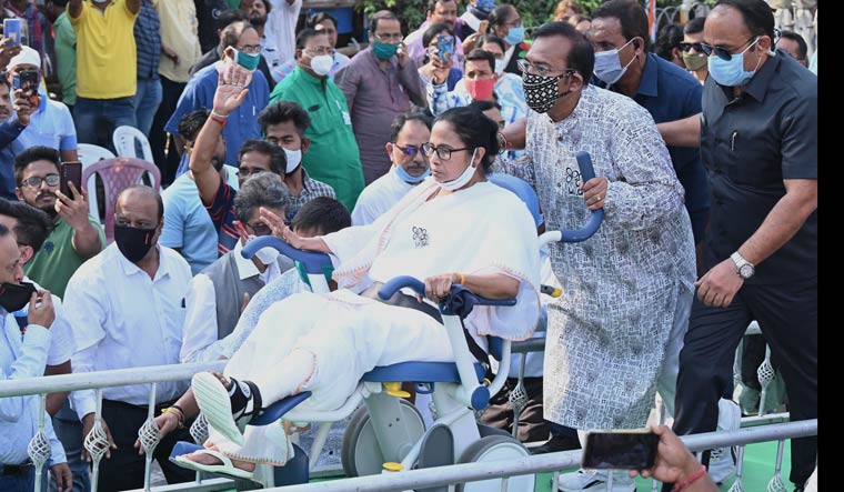 opposition slam Mamata wheelchair politics