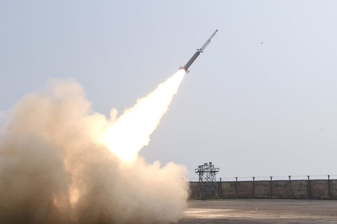 Solid Fuel Ducted Ramjet Propelled Missile Successfully Flight Tested Off Odisha Coast