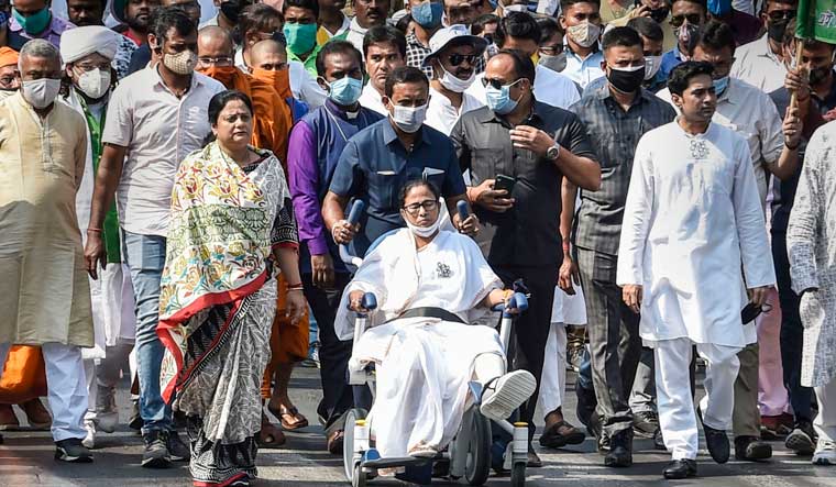 opposition slam Mamata wheelchair politics