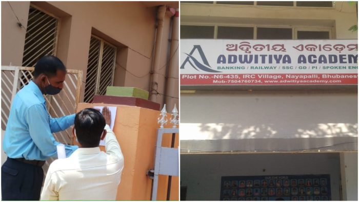 Two Pvt Coaching Centres Sealed In Bhubaneswar For COVID Norms Violation
