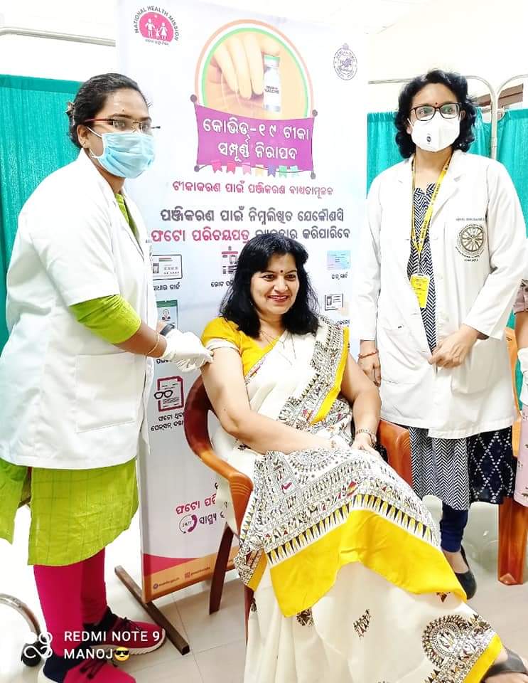 Bhubaneswar MP Aparajita Sarangi Gets Second COVID Vaccine Jab