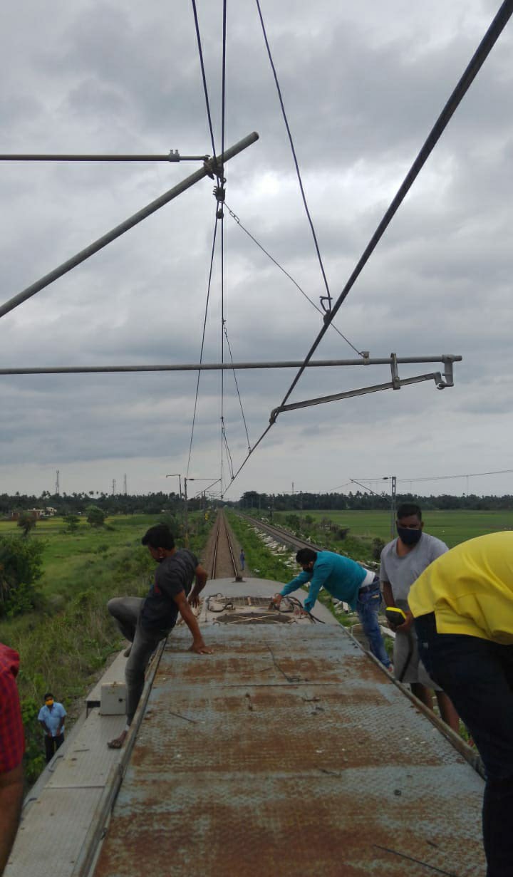 Railway restoration work Yaas