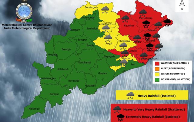 cyclone Yaas heavy rainfall Odisha