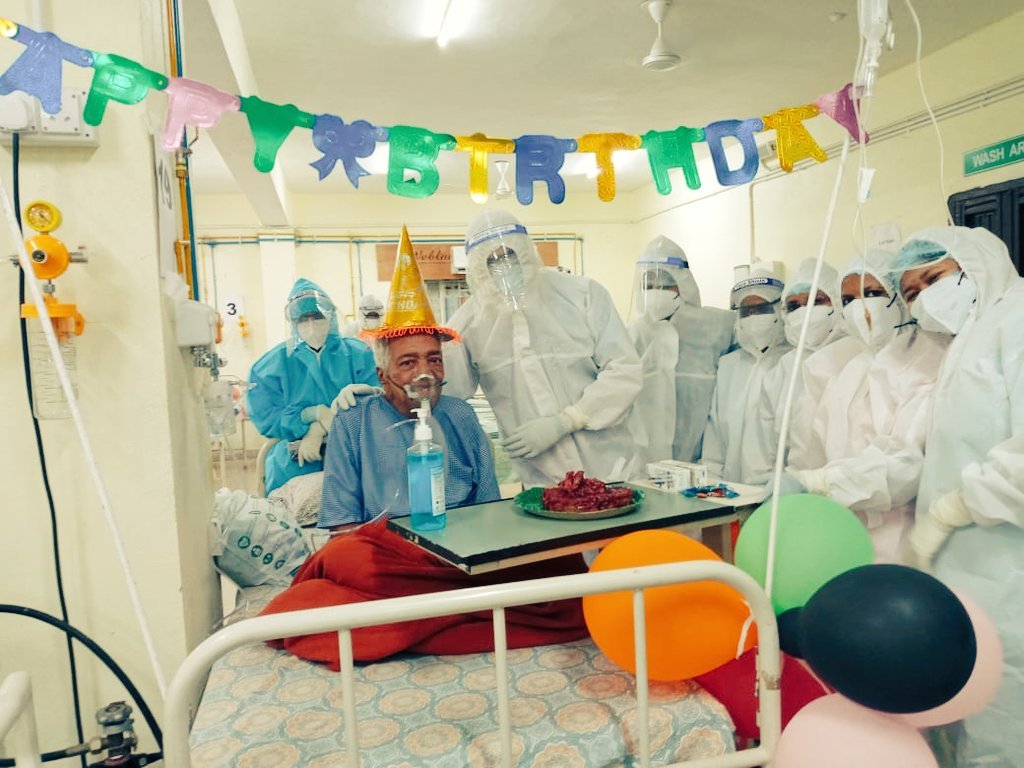 93-yr-old covid patient birthday