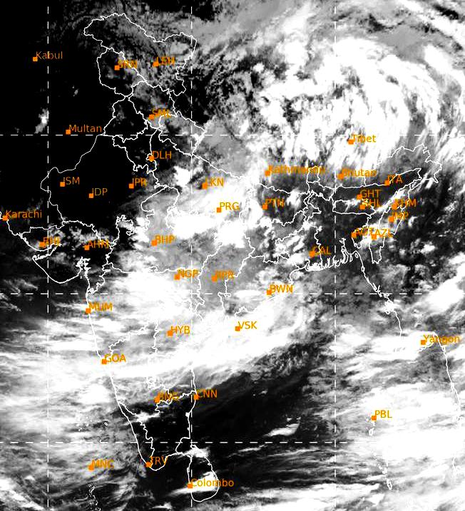low pressure heavy rainfall Odisha