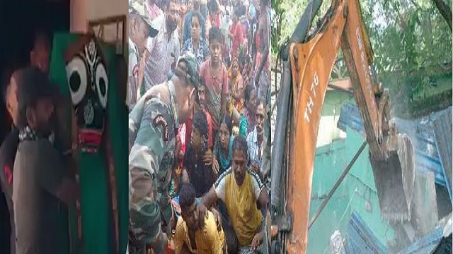 eviction drive in cuttack bidanasi