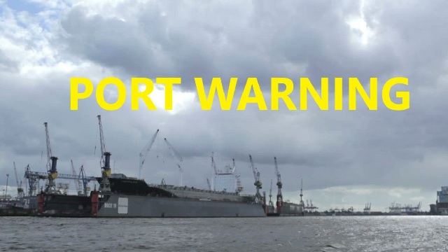 danger signal in odisha ports