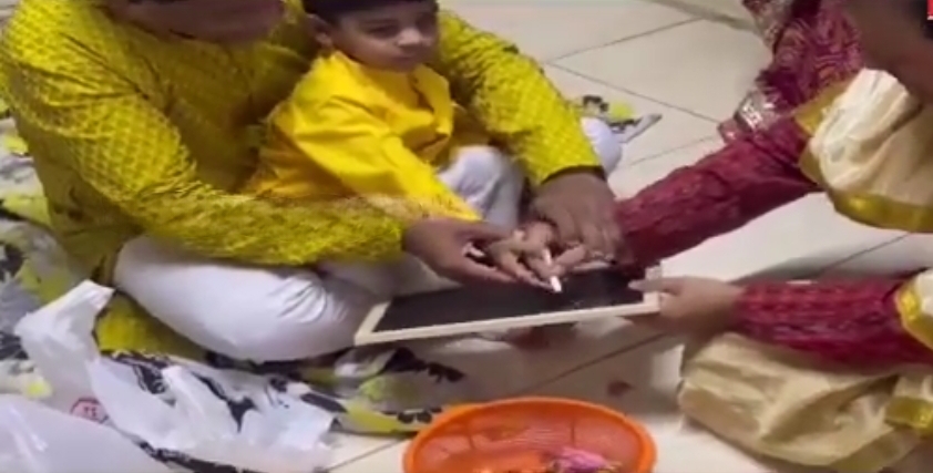 Odia Families Celebrate Ganesh puja in saudi arabia