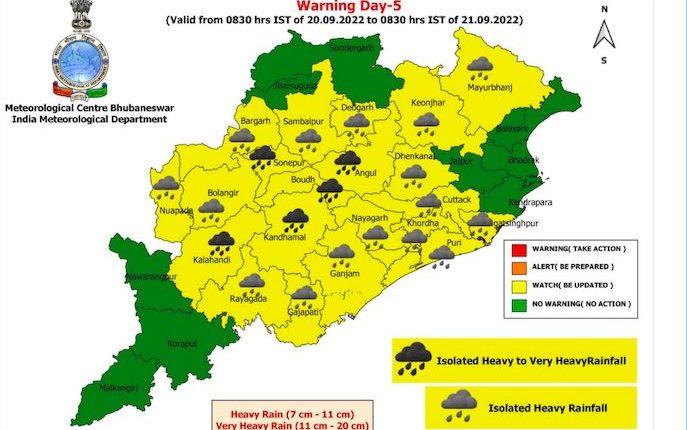 Fresh Low Pressure Over Bay To Trigger Very Heavy Rainfall In Odisha ...