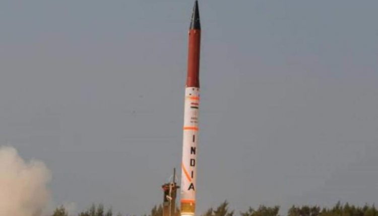 India Test-Fires Nuclear Capable Agni V Missile Off Odisha Coast ...