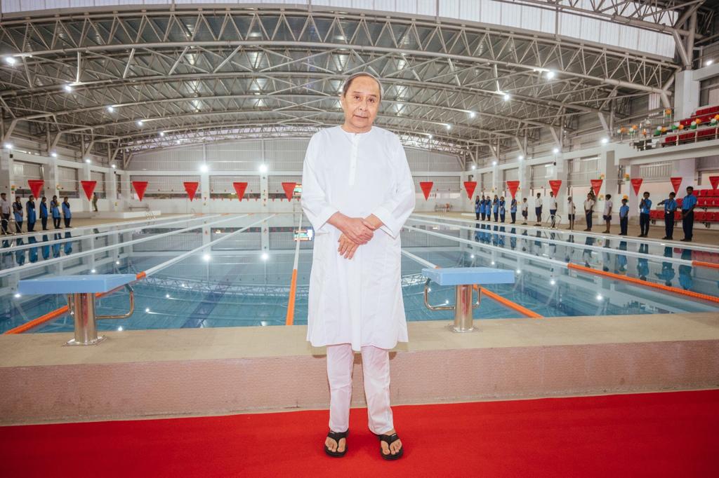 Naveen inaugurates swimming pool